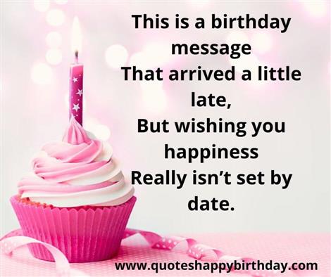 This is a birthday message